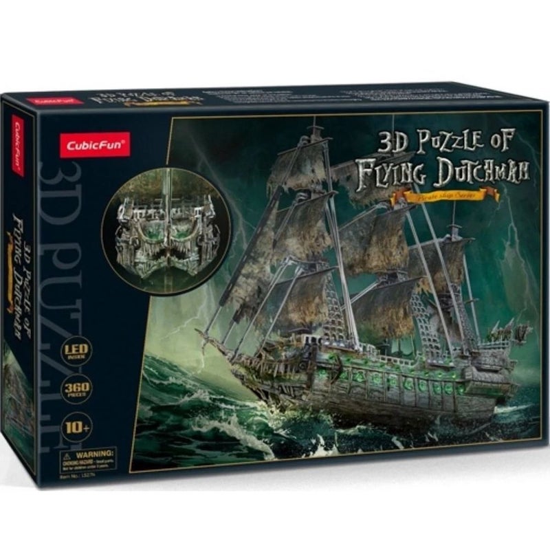 CubicFun Cubic Fun - Flying Dutchman Ship 3D Led Puzzle 360 Pieces - L527h - Image 1